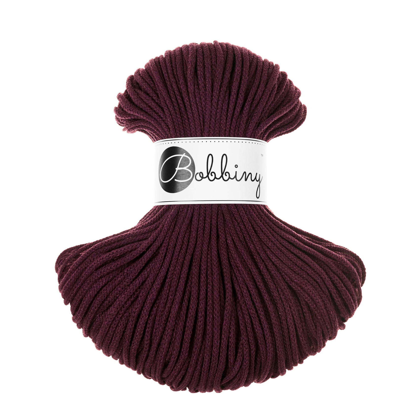 Bobbiny 3mm Braided Cotton Cord 100m ALL COLOURS