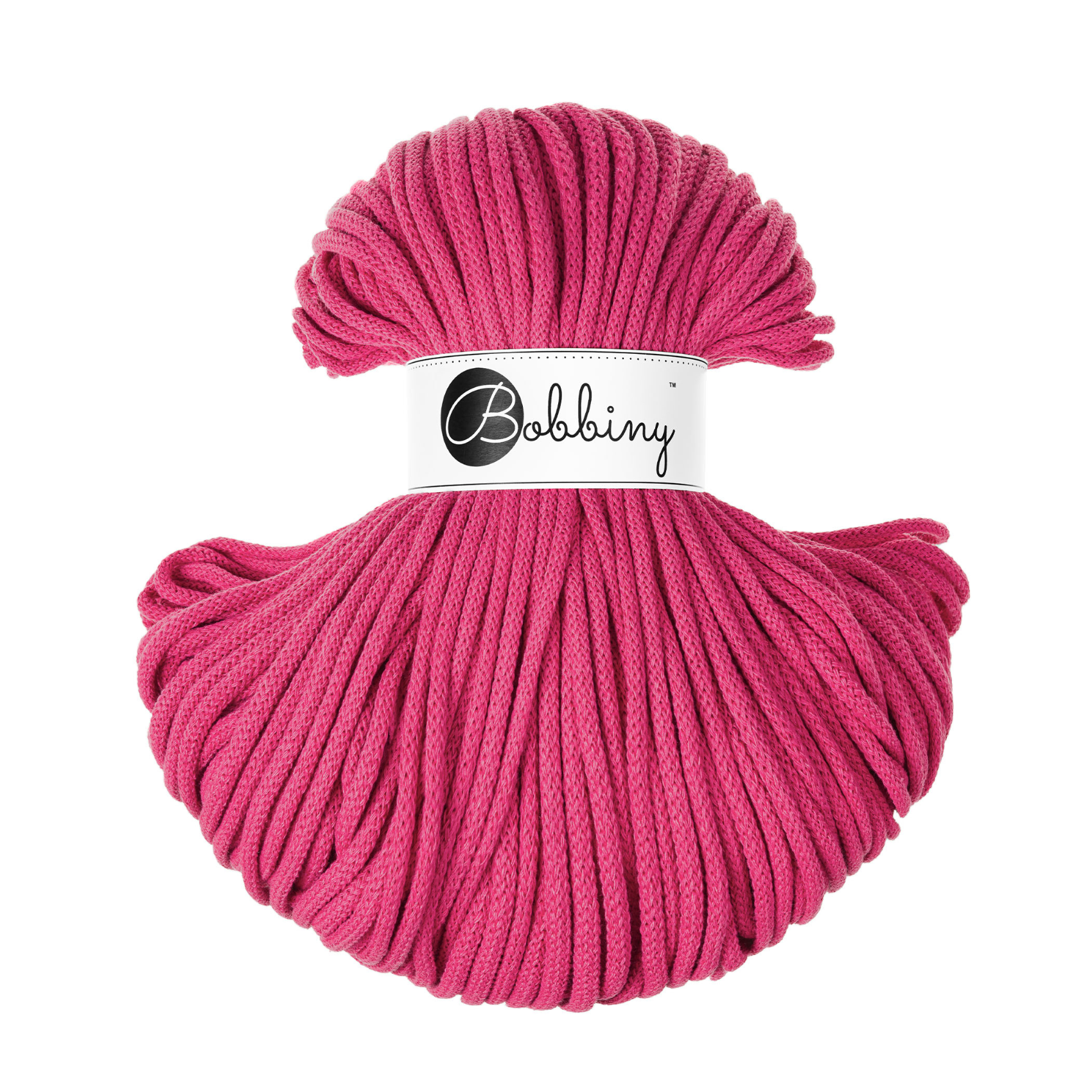 Bobbiny 5mm Braided Cotton Cord 100m ALL COLOURS