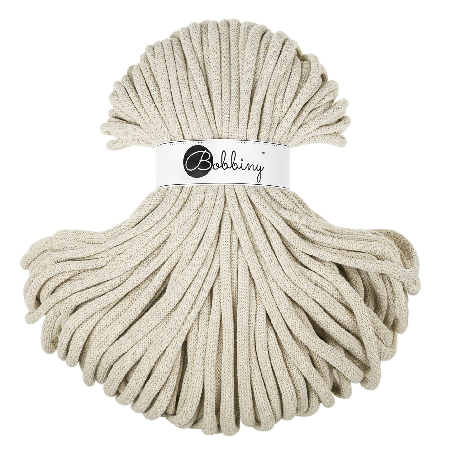 Bobbiny 9mm Jumbo Braided Cotton Cord 100m ALL COLOURS