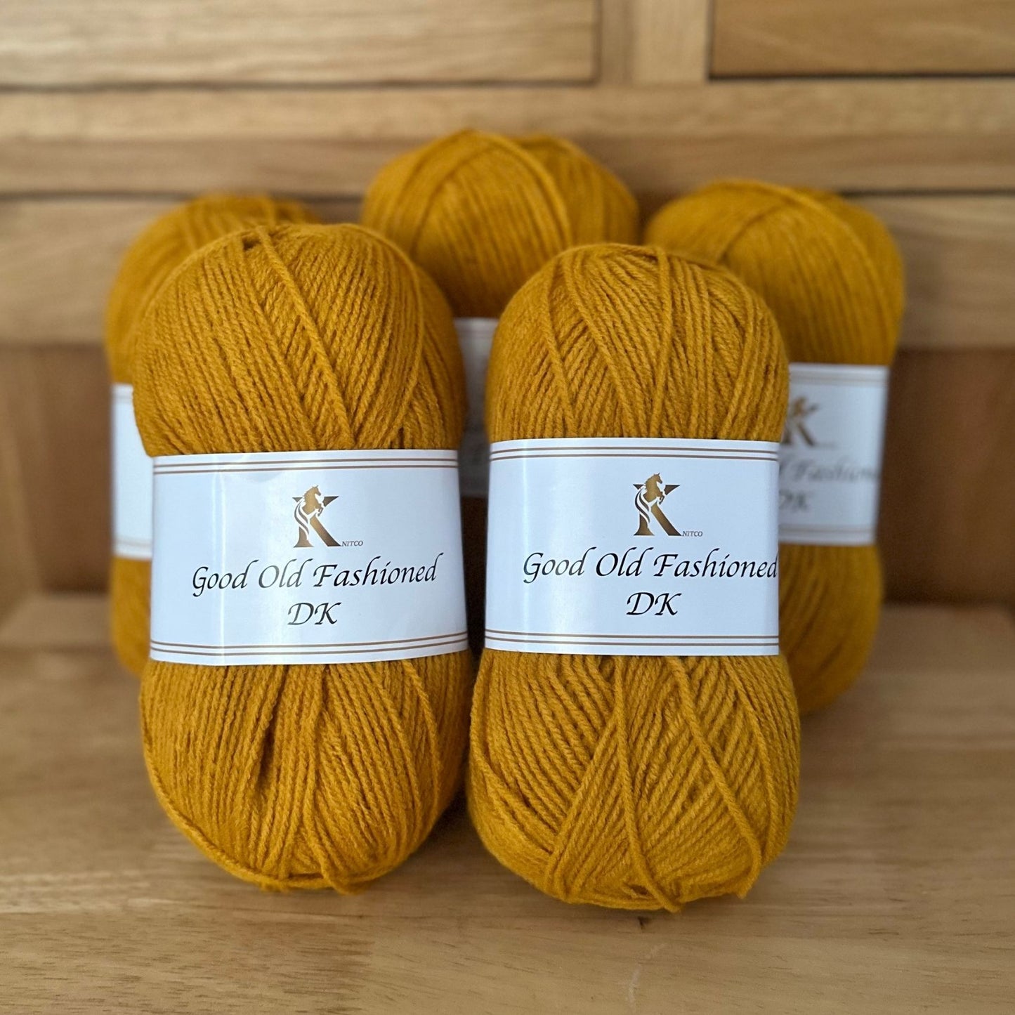 5 x Good Old Fashioned DK Yarn - 100g Everyday Value Pack - Mustard 19