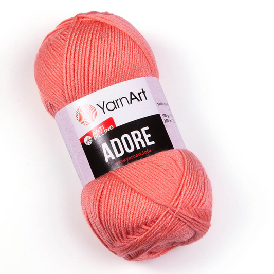 366 YarnArt Adore Yarn 100g - Coral