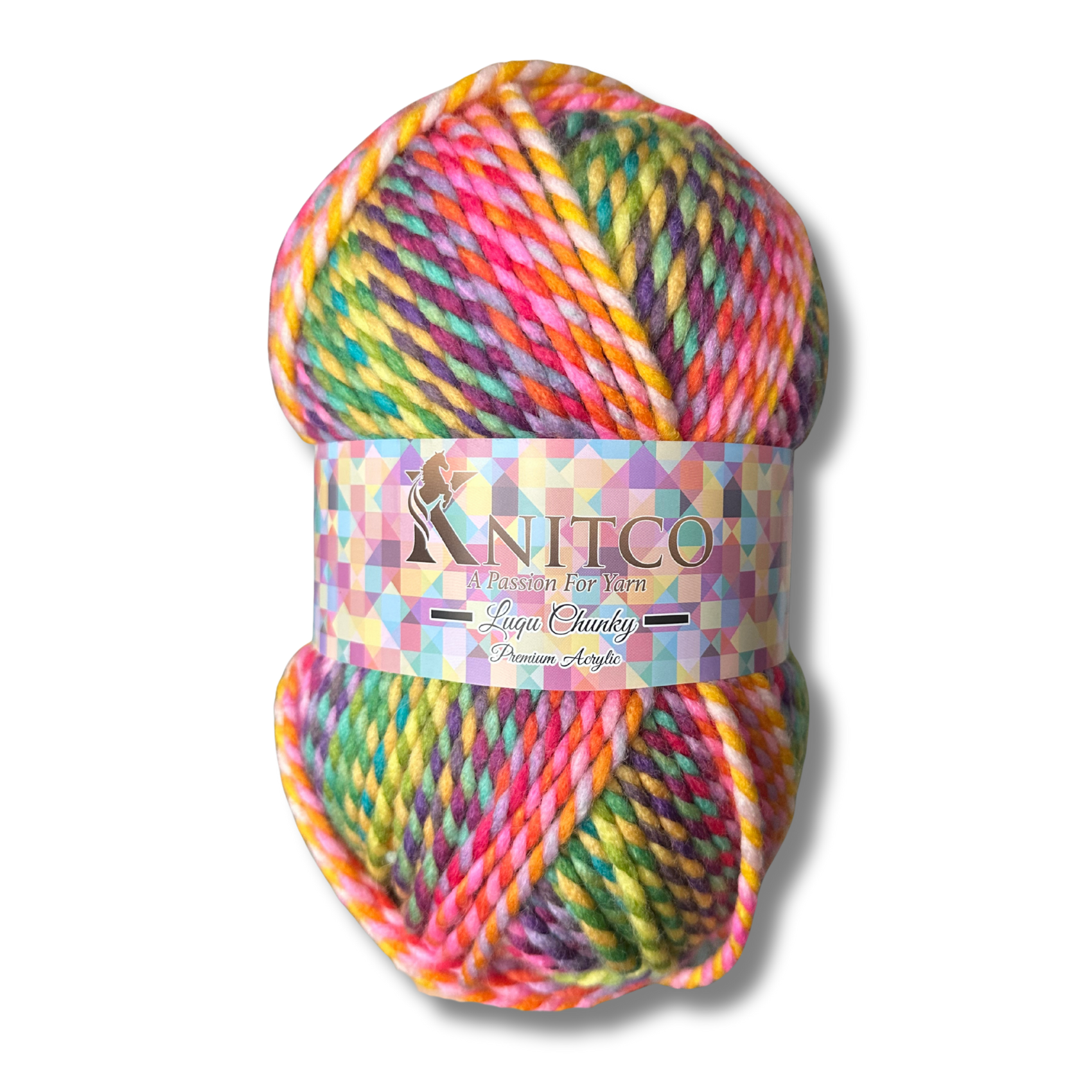 Luqu Super Chunky – 300g Super Chunky Variegated Yarn (195m) 20% Wool