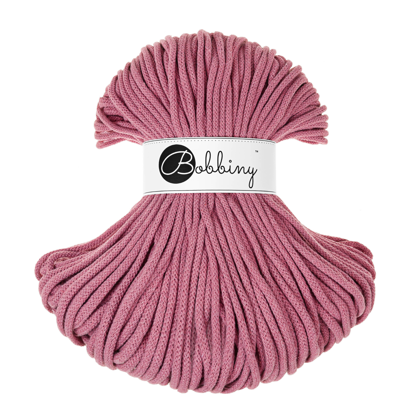 Bobbiny 5mm Braided Cotton Cord 100m ALL COLOURS