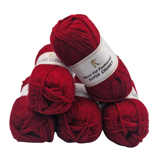 5pk Super Chunky Good Old Fashioned Yarn - ALL COLOURS