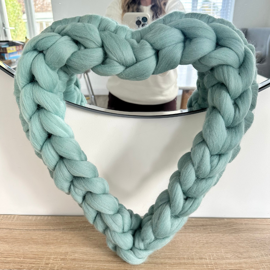 Hand Knitted Heart Wreath Workshop - Prestatyn - Mon 2nd March