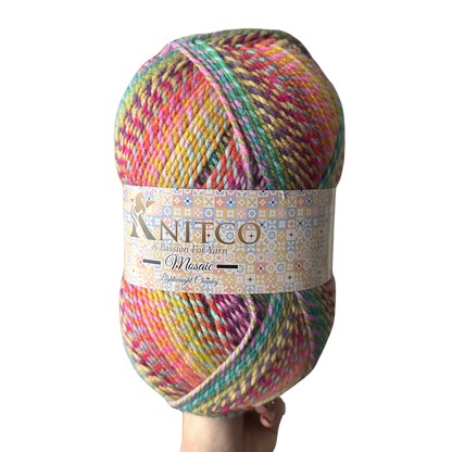 Mosaic Lightweight Chunky – 300g Variegated Yarn (555m)
