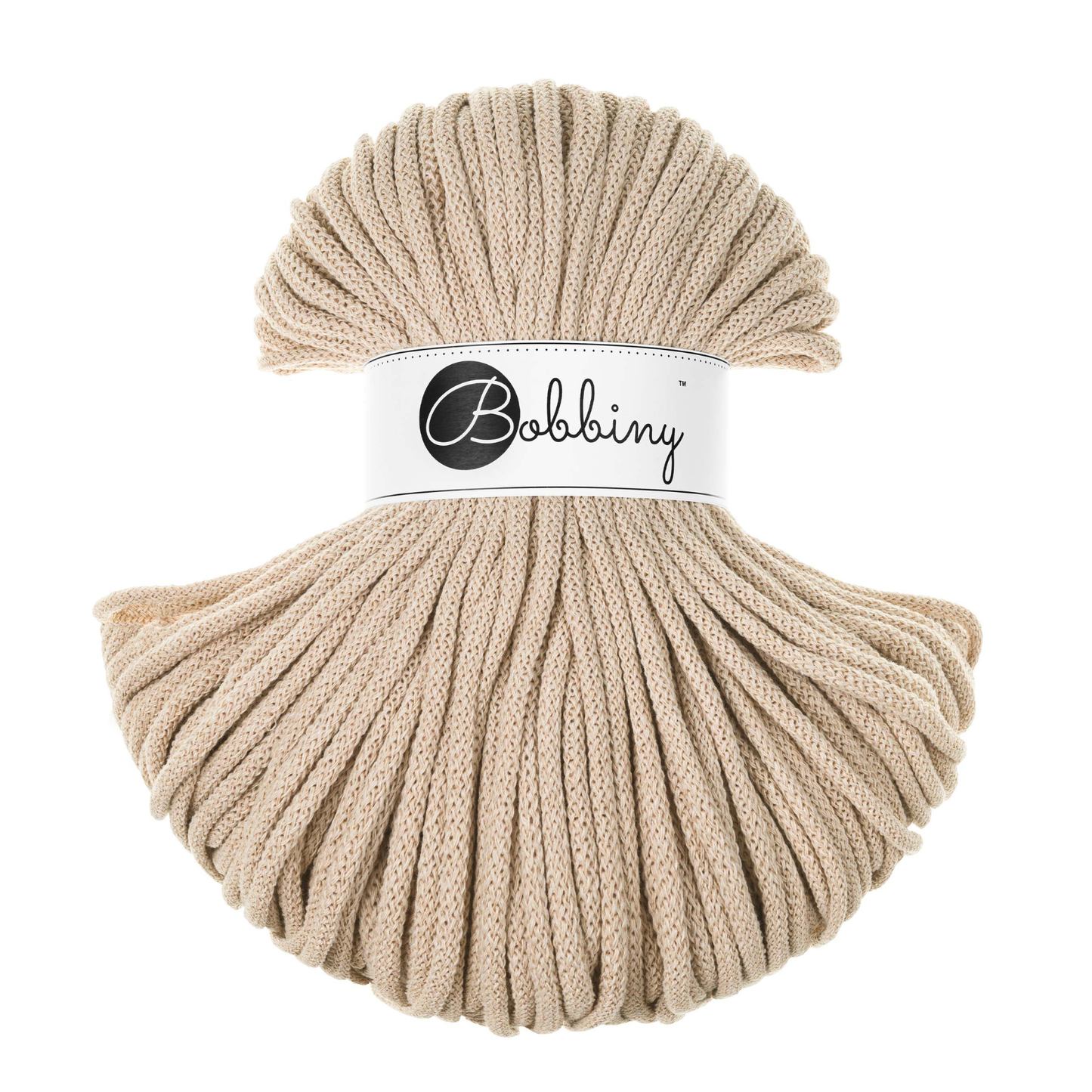 Bobbiny 5mm Braided Cotton Cord 100m ALL COLOURS