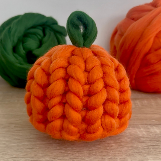 Chunky Hand Knitted Pumpkin Workshop - Prestatyn - 29th Sept - 10 Spaces