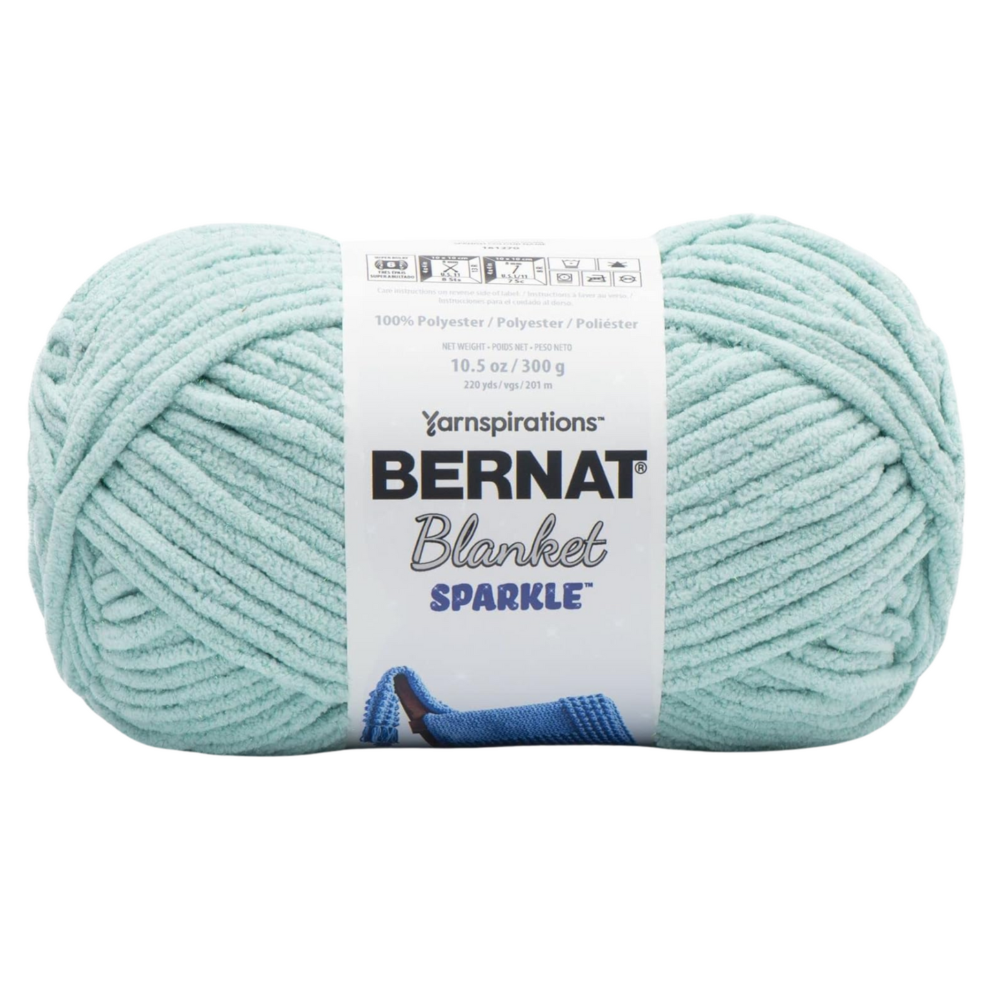 Bernat Blanket Sparkle 300g - Aqua Sparkle