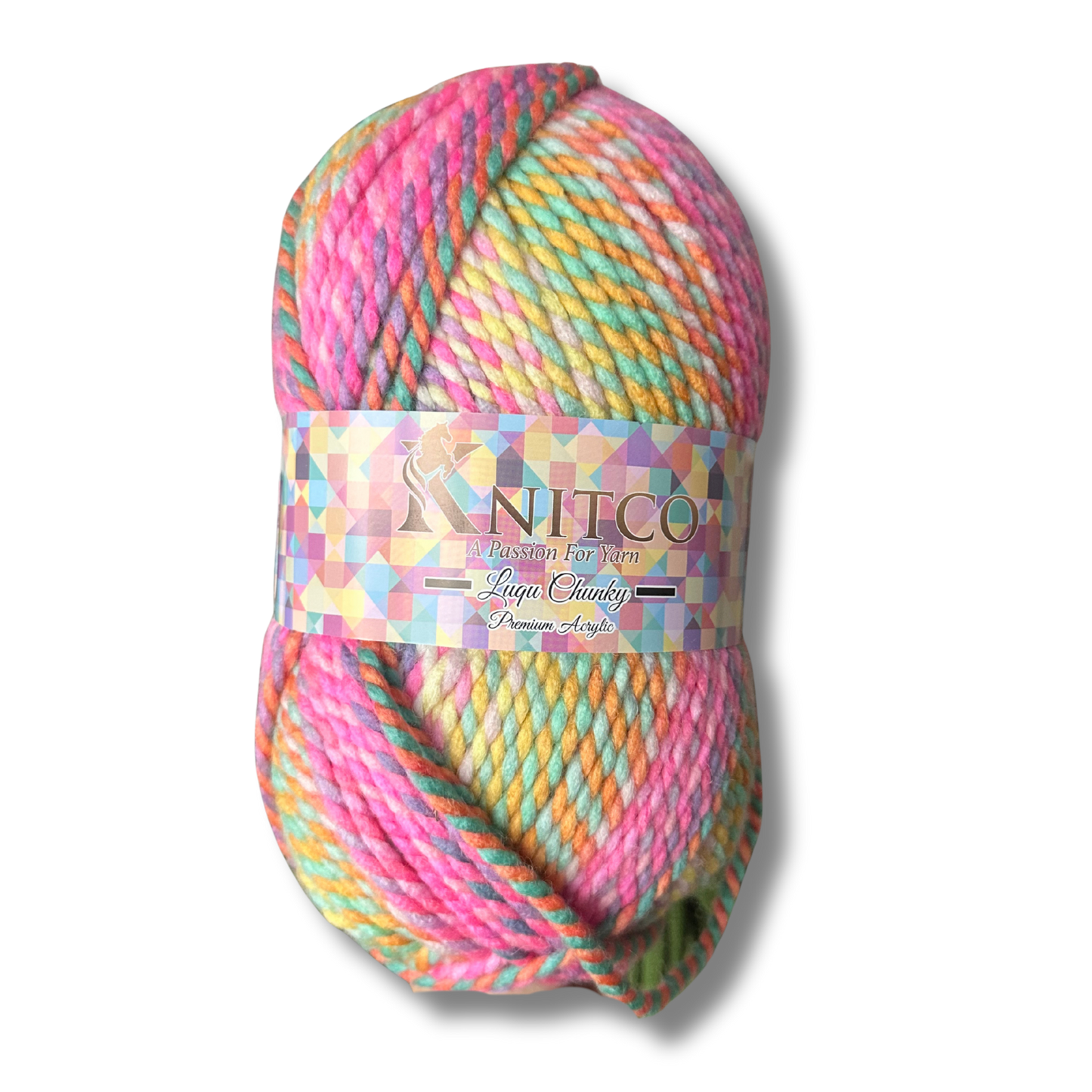 Luqu Super Chunky – 300g Super Chunky Variegated Yarn (195m) 20% Wool