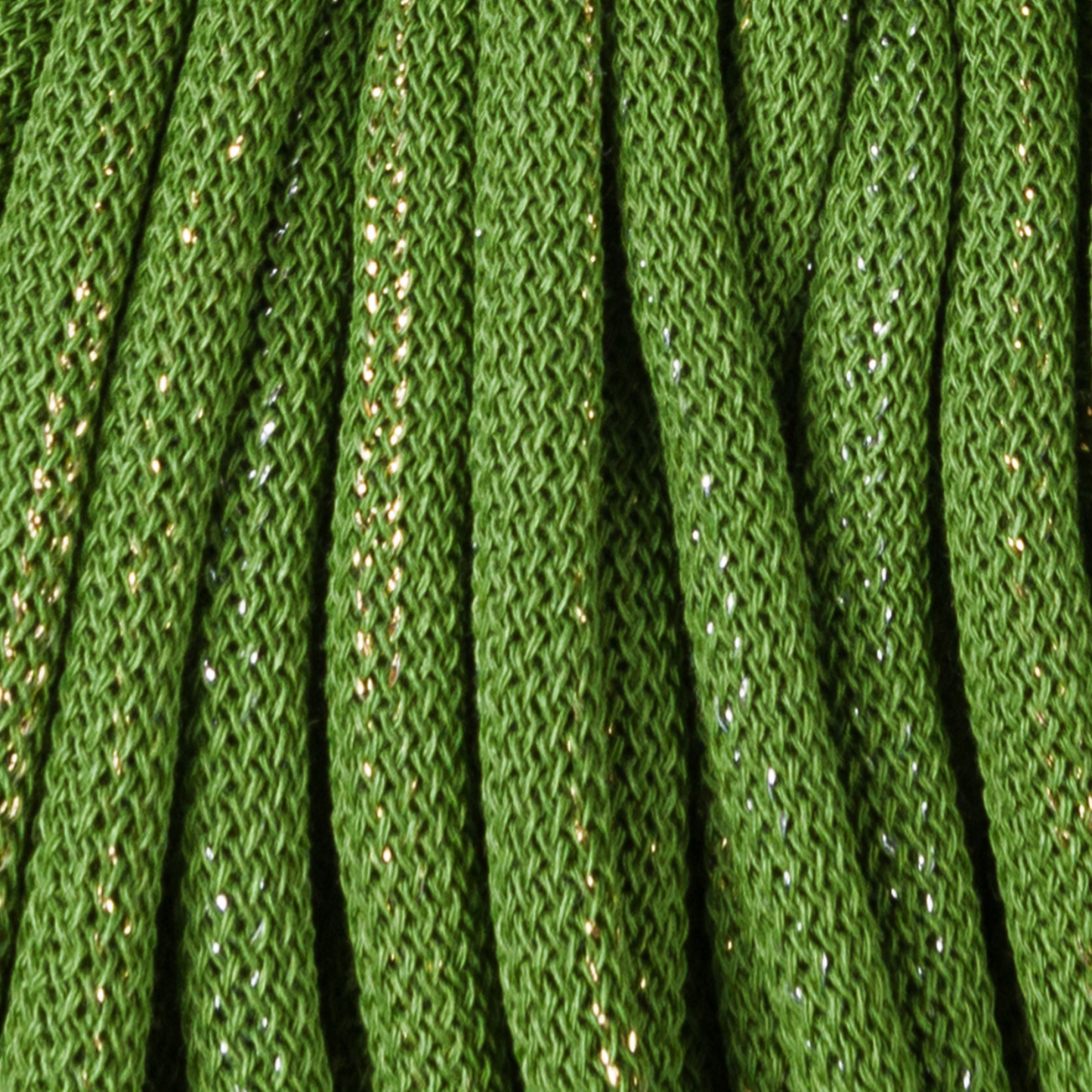 Bobbiny Jumbo 9mm Braided Cotton Cord - Shiny Moss Green - 100m