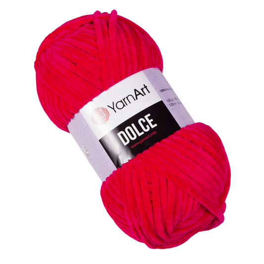 759 YarnArt Dolce Super Chunky Yarn 100g - Red Rose