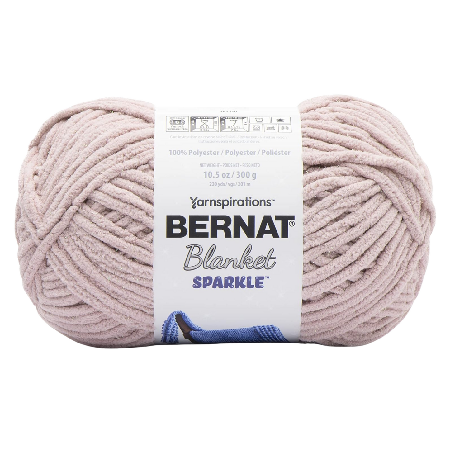 Bernat Blanket Sparkle 300g - Fig Pink Sparkle