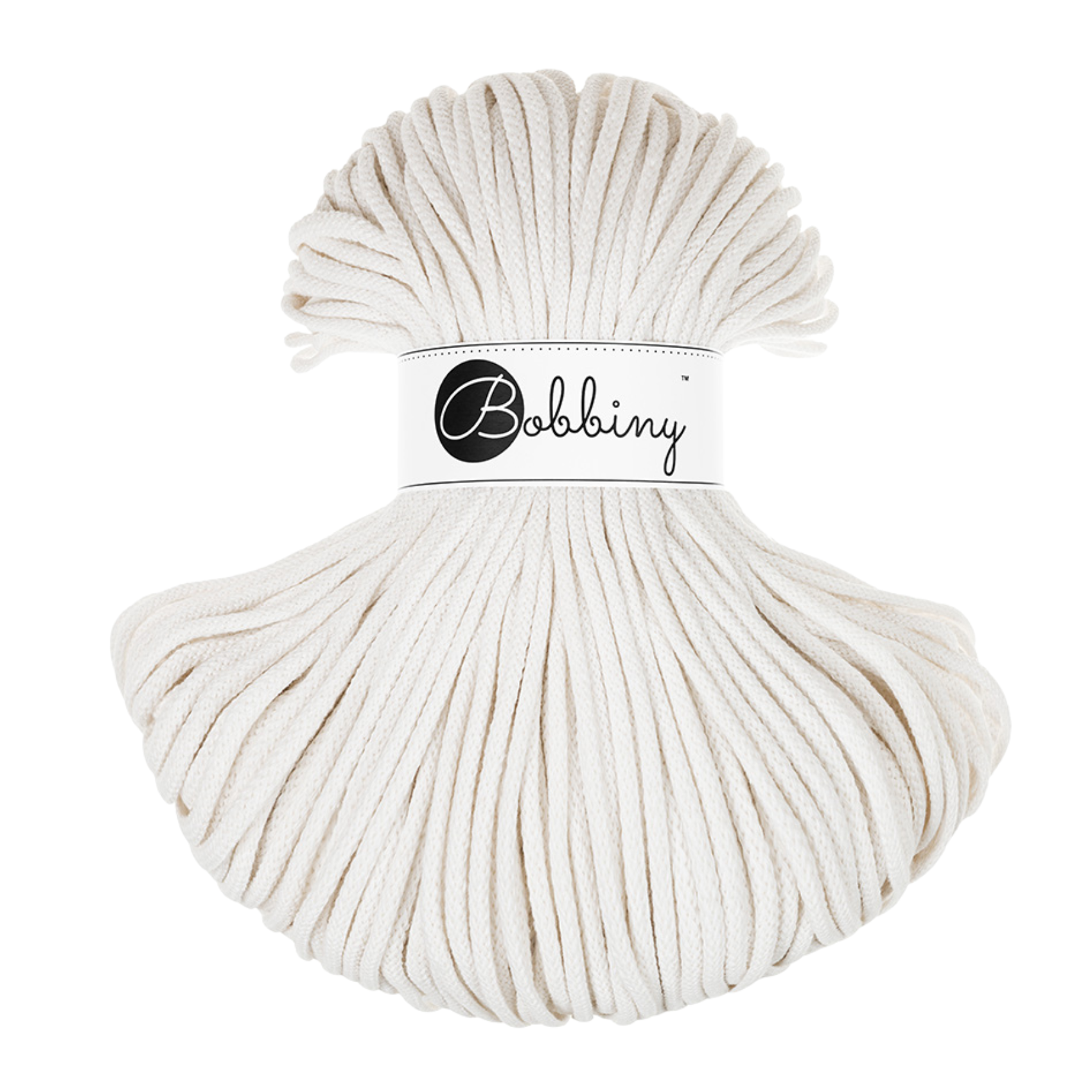 Bobbiny 5mm Braided Cotton Cord 100m ALL COLOURS