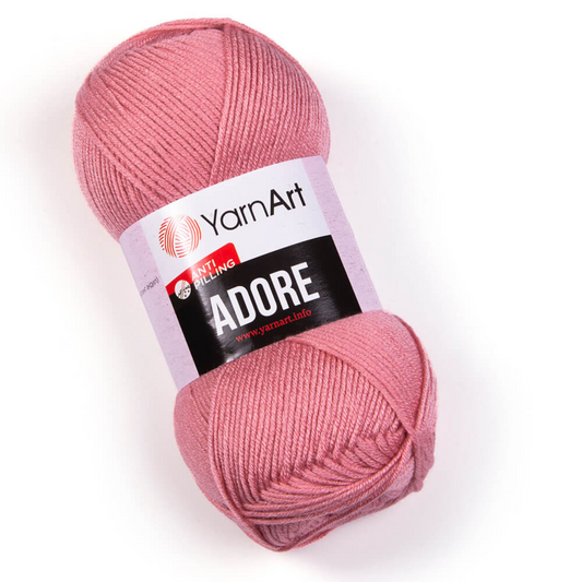 365 YarnArt Adore Yarn 100g - Dusty Pink