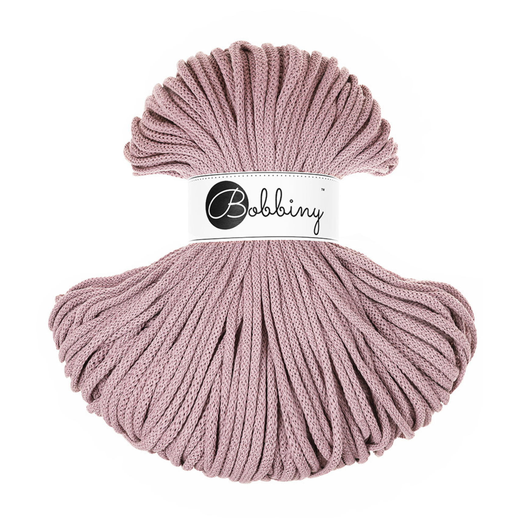 Bobbiny 5mm Braided Cotton Cord 100m ALL COLOURS