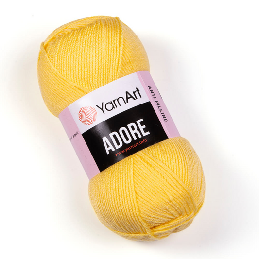 332 YarnArt Adore Yarn 100g - Yellow