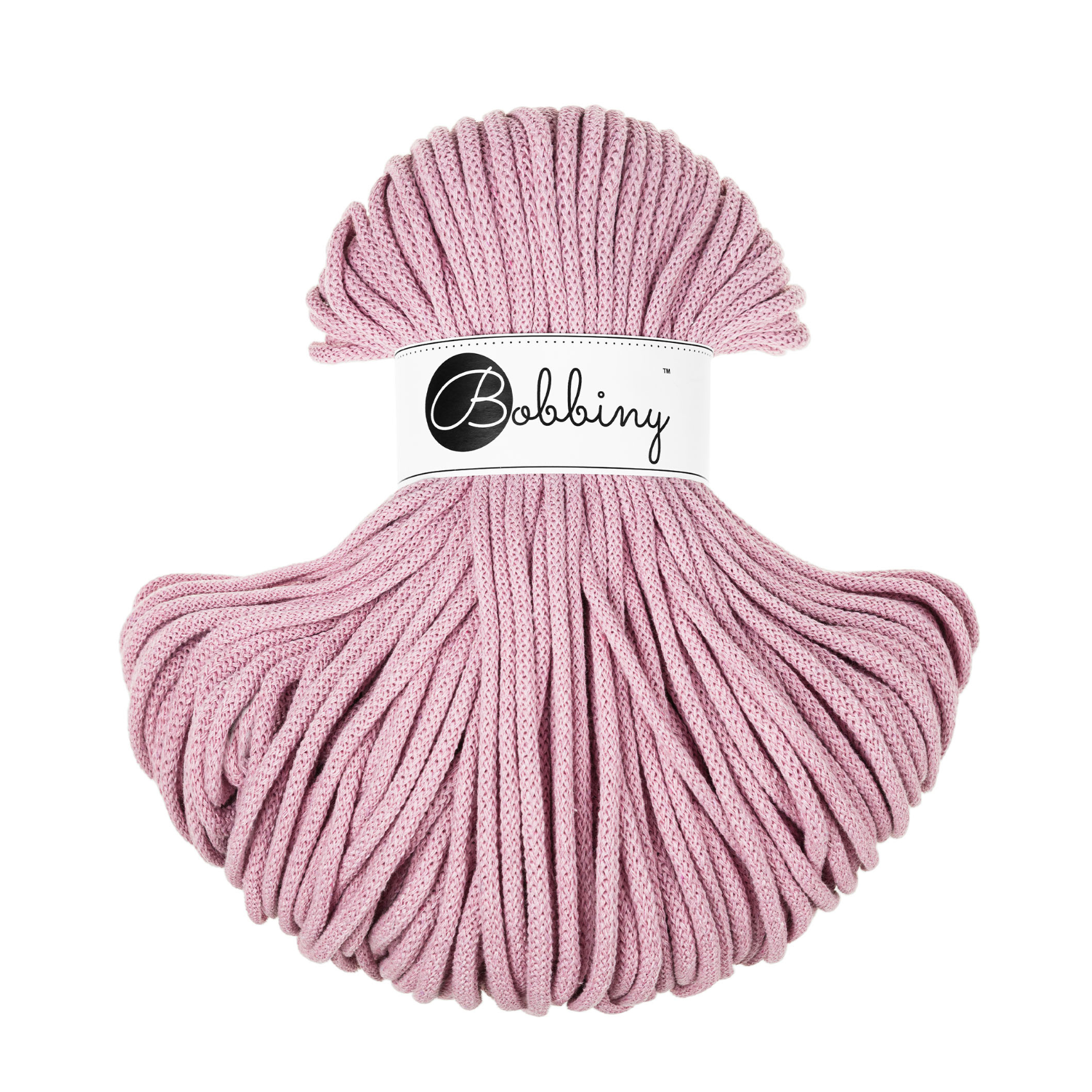 Bobbiny 5mm Braided Cotton Cord 100m ALL COLOURS