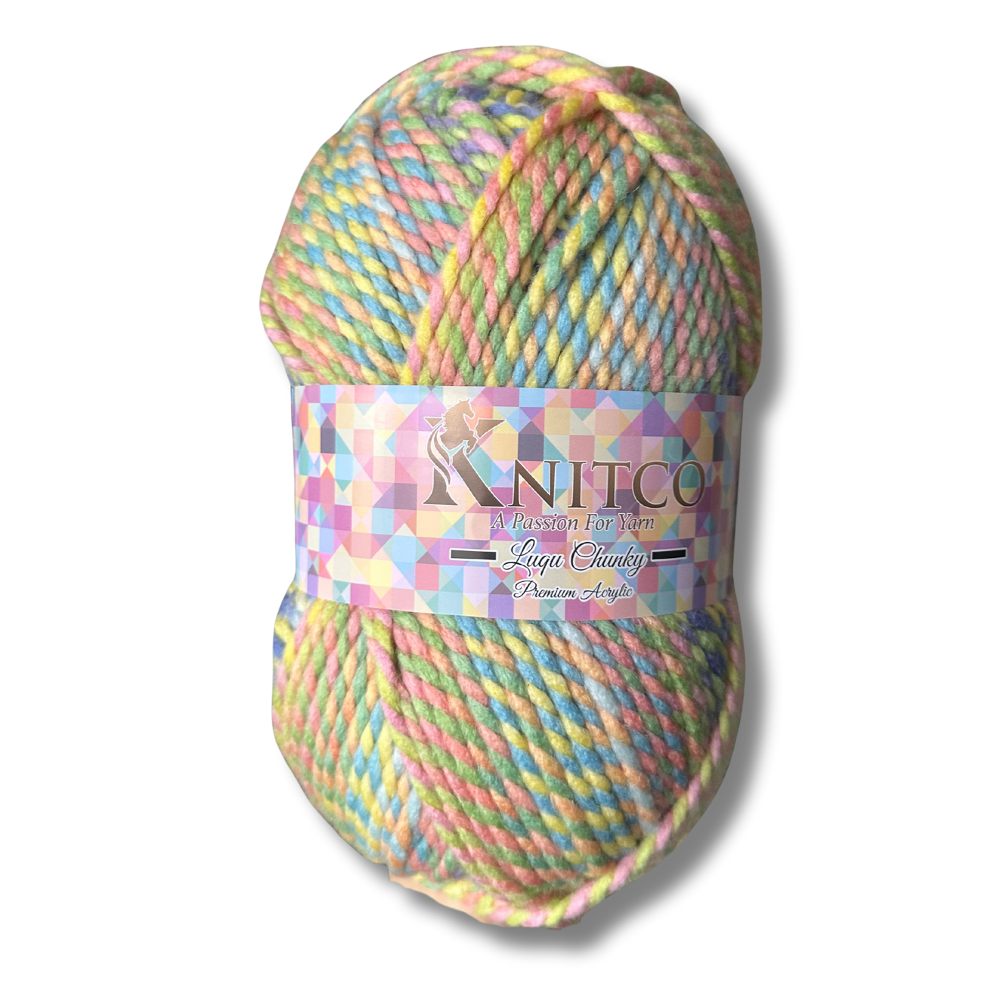 Luqu Super Chunky – 300g Super Chunky Variegated Yarn (195m) 20% Wool
