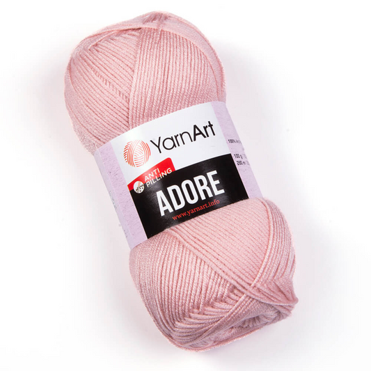 364 YarnArt Adore Yarn 100g - Sugar Rose