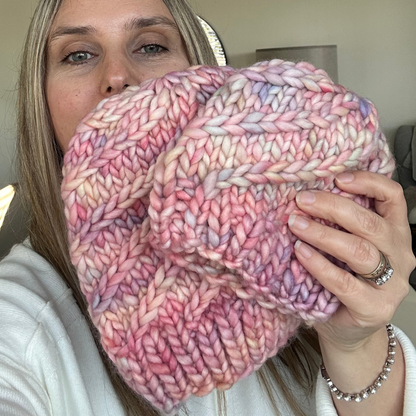 Merino Wool Twisted Braid Beanie Hat - 0-3 months