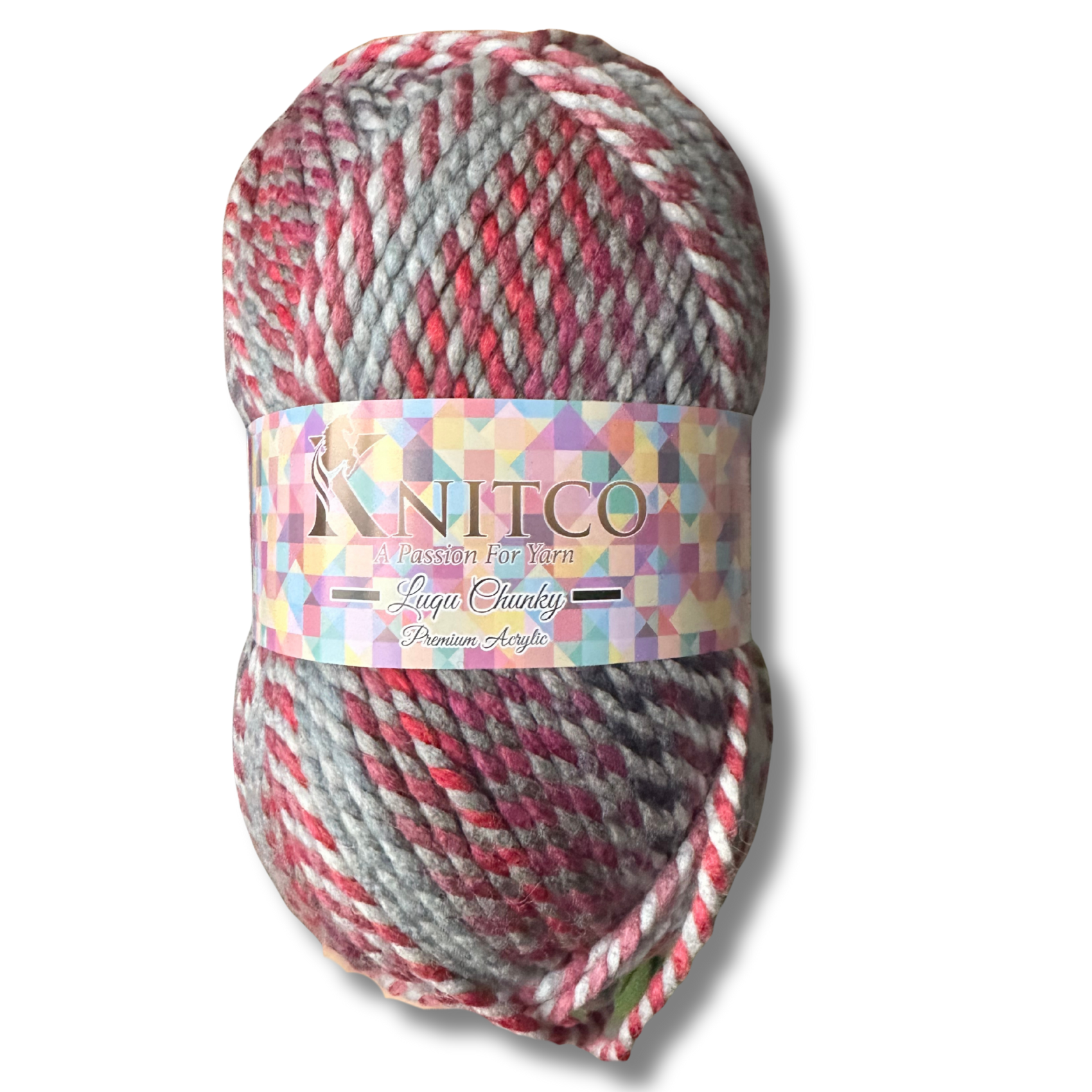 Luqu Super Chunky – 300g Super Chunky Variegated Yarn (195m) 20% Wool