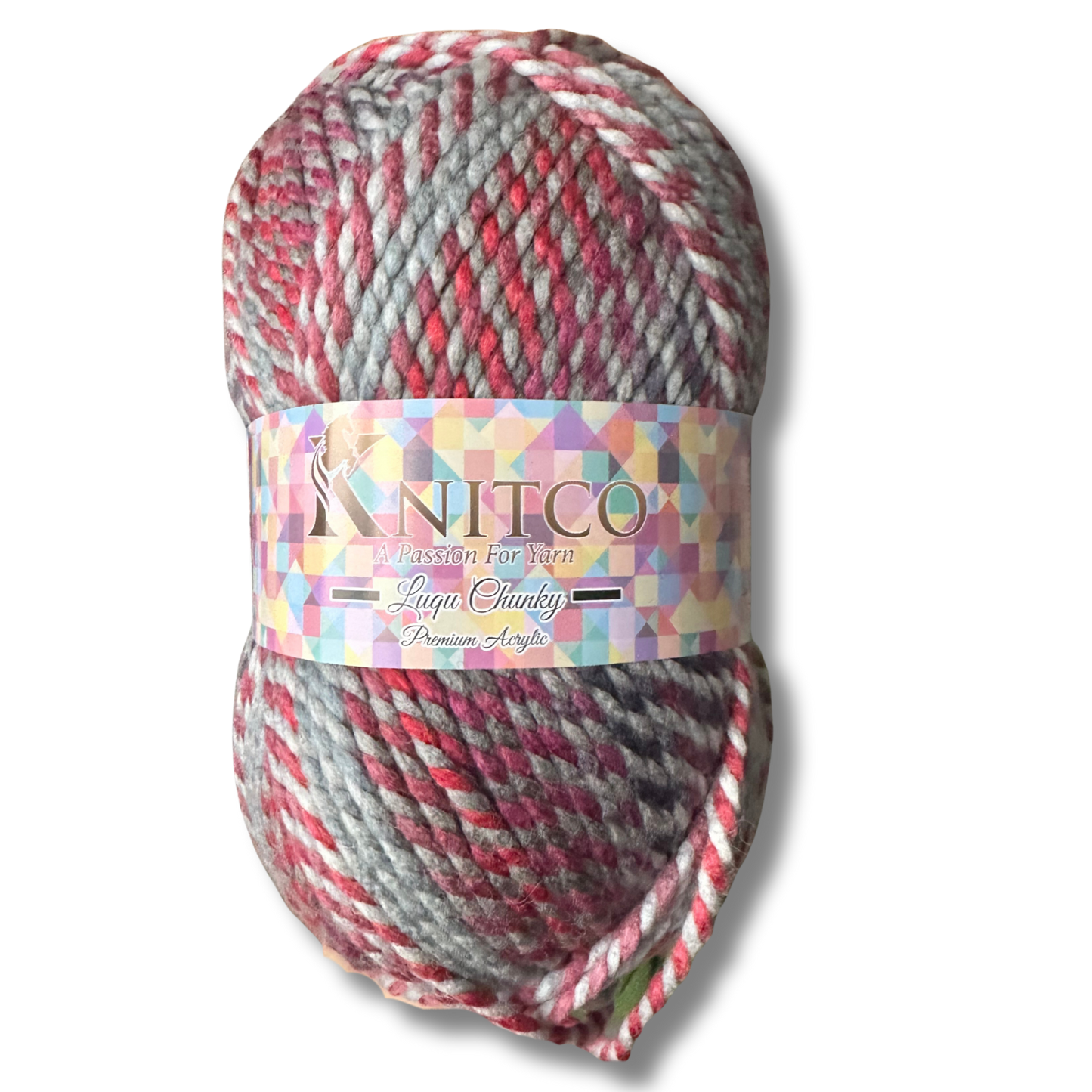 Luqu Super Chunky – 300g Super Chunky Variegated Yarn (195m) 20% Wool
