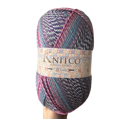 Mosaic Lightweight Chunky – 300g Variegated Yarn (555m)