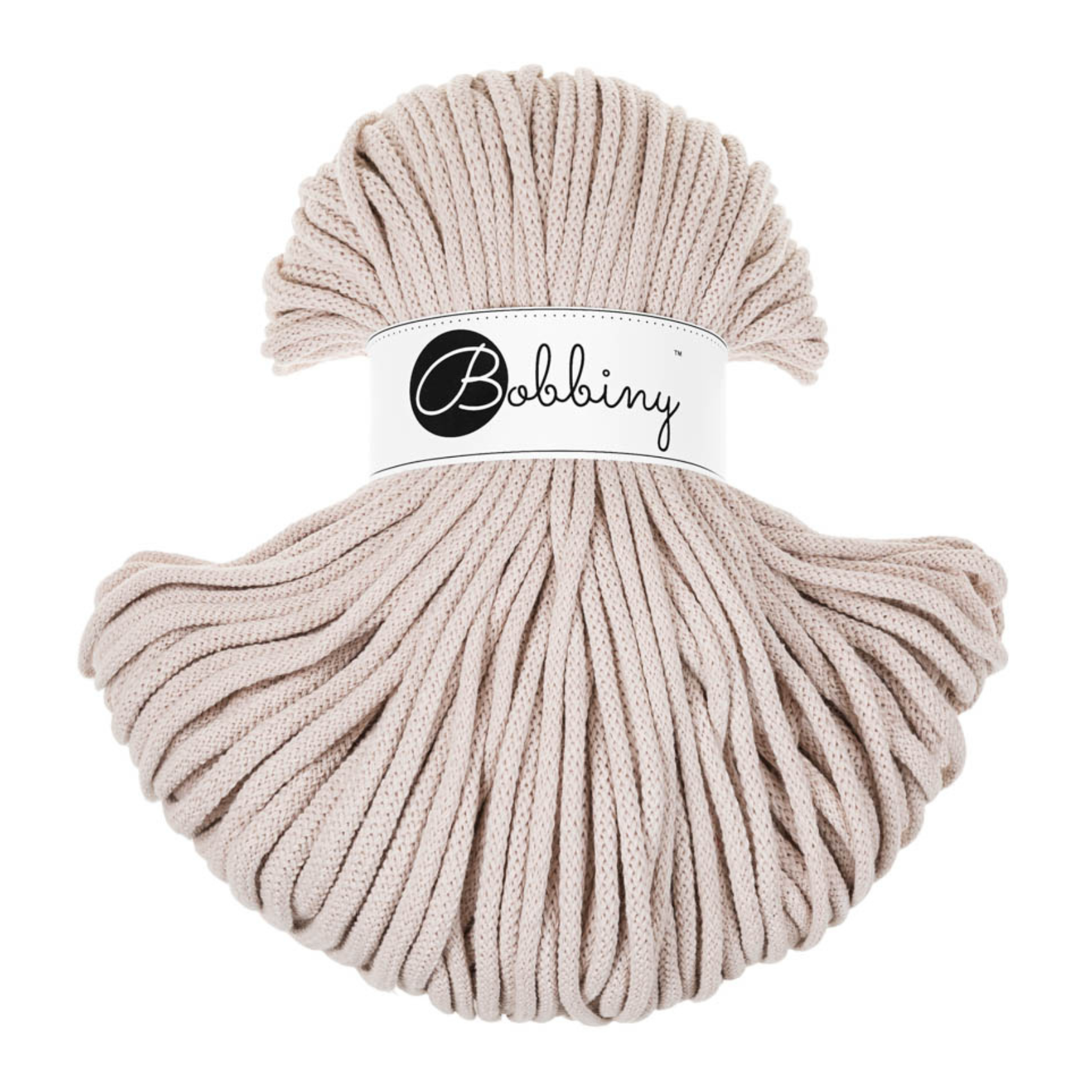 Bobbiny 5mm Braided Cotton Cord 100m ALL COLOURS