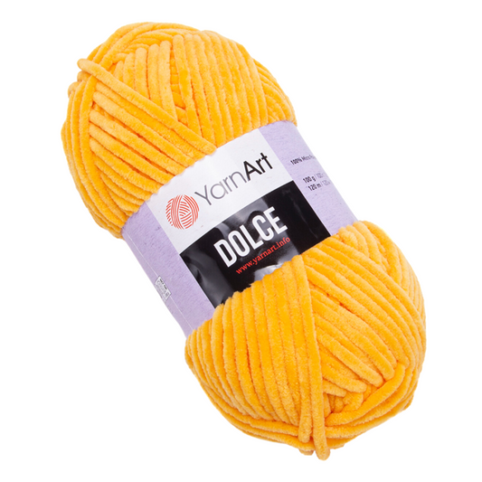 853 YarnArt Dolce Super Chunky Yarn 100g - Yellow-Orange