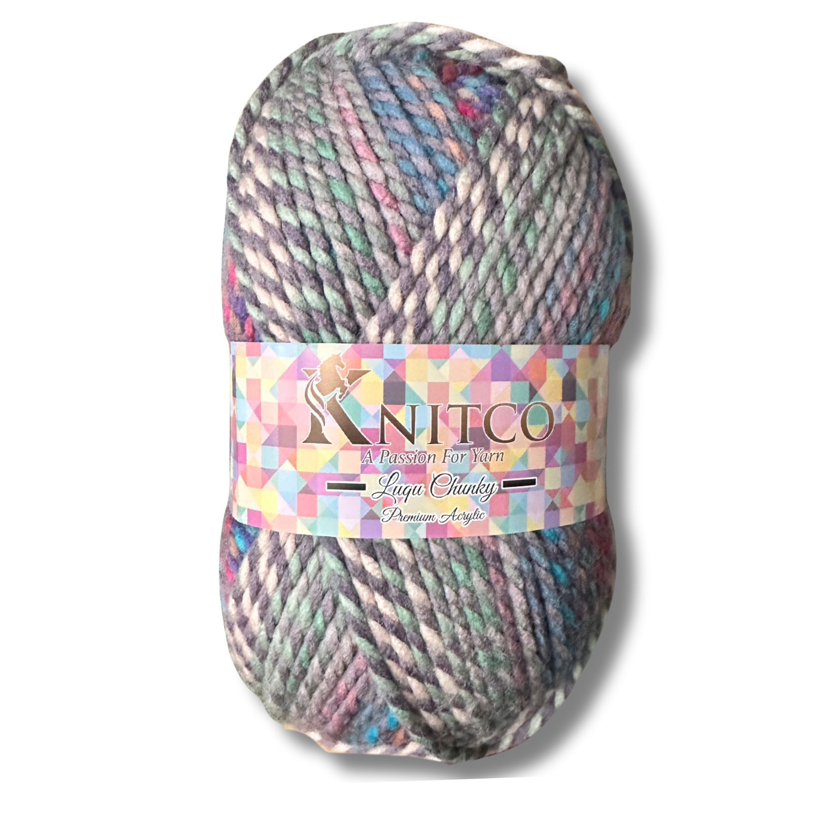 Luqu Super Chunky – 300g Super Chunky Variegated Yarn (195m) 20% Wool