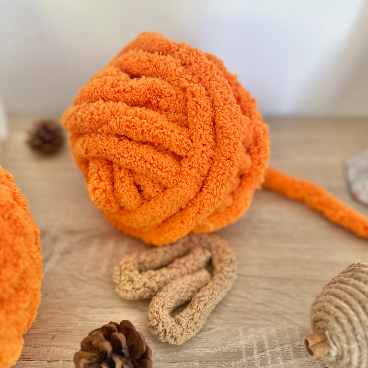 Hand-Knitted Pumpkin DIY Kit – Step-by-Step Video 🍂  No Needles