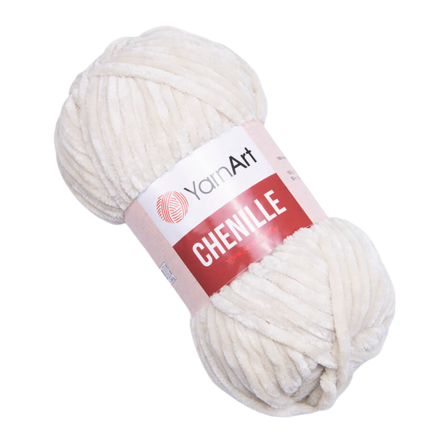 545 YarnArt Chenille Chunky Yarn 100g - Cream