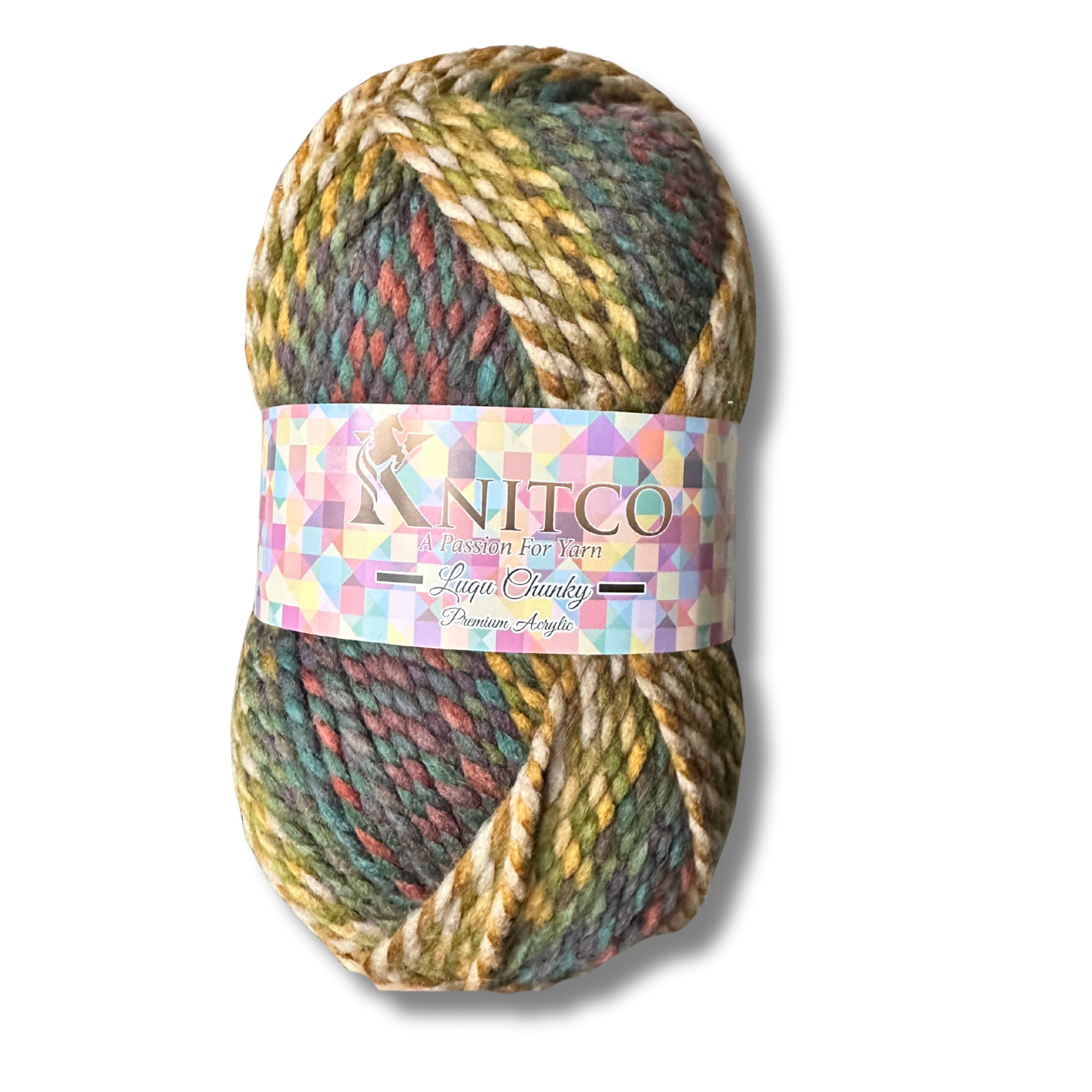 Luqu Super Chunky – 300g Super Chunky Variegated Yarn (195m) 20% Wool