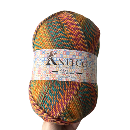 Mosaic Lightweight Chunky – 300g Variegated Yarn (555m)