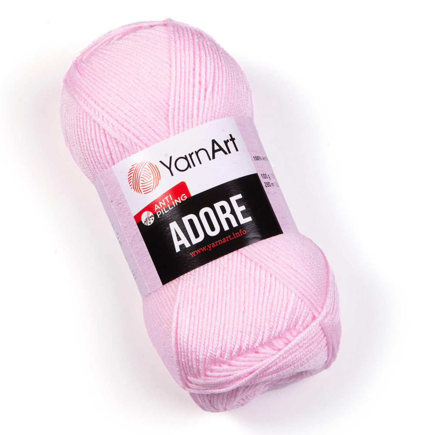 361 YarnArt Adore Yarn 100g - Baby Pink