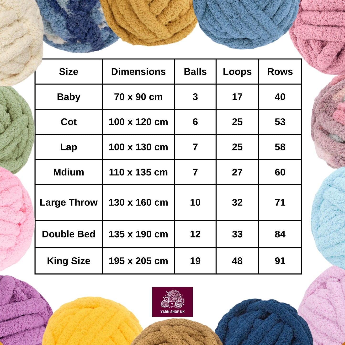 2 Pack Cosy Cloud Blanket Yarn - Super Chunky - ALL COLOURS