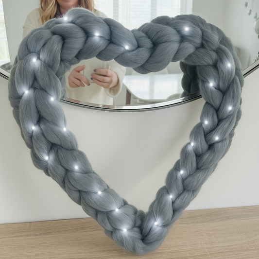 Hand Knitted Heart Wreath Workshop - Prestatyn - Mon 2nd Feb